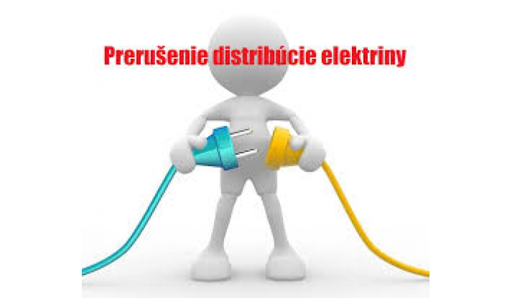 Oznámenie o prerušení distribúcie elektriny